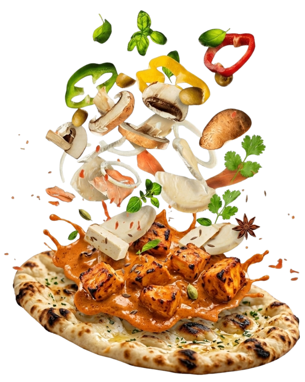 spice kitchen parker roti chicken masala